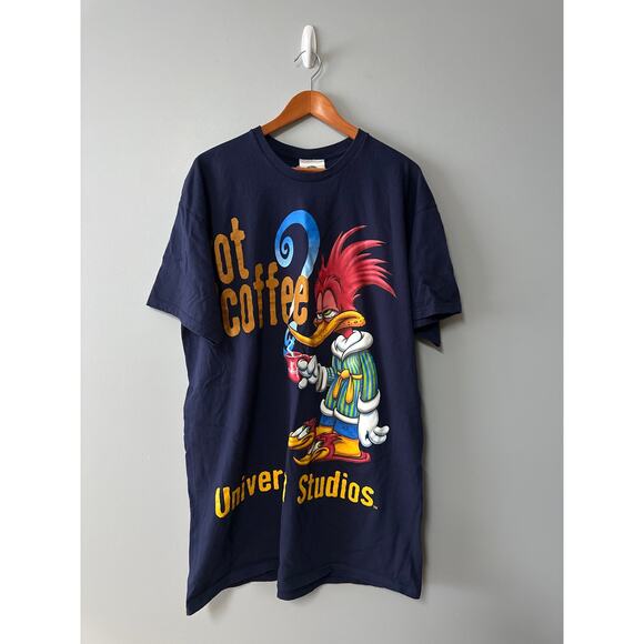 Universal Studios Other - Vintage Universal Studios Woody Woodpecker Got Coffee T Shirt USA One Size XL